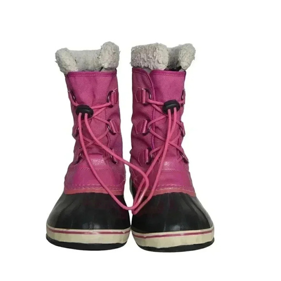 Sorel Yoot Pac Nylon Winter Boots Snow Waterproof Pink Size 7 - Picture 11 of 13